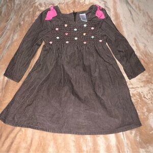Gymboree Cupcake Cutie Brown Corduroy Dress 3t